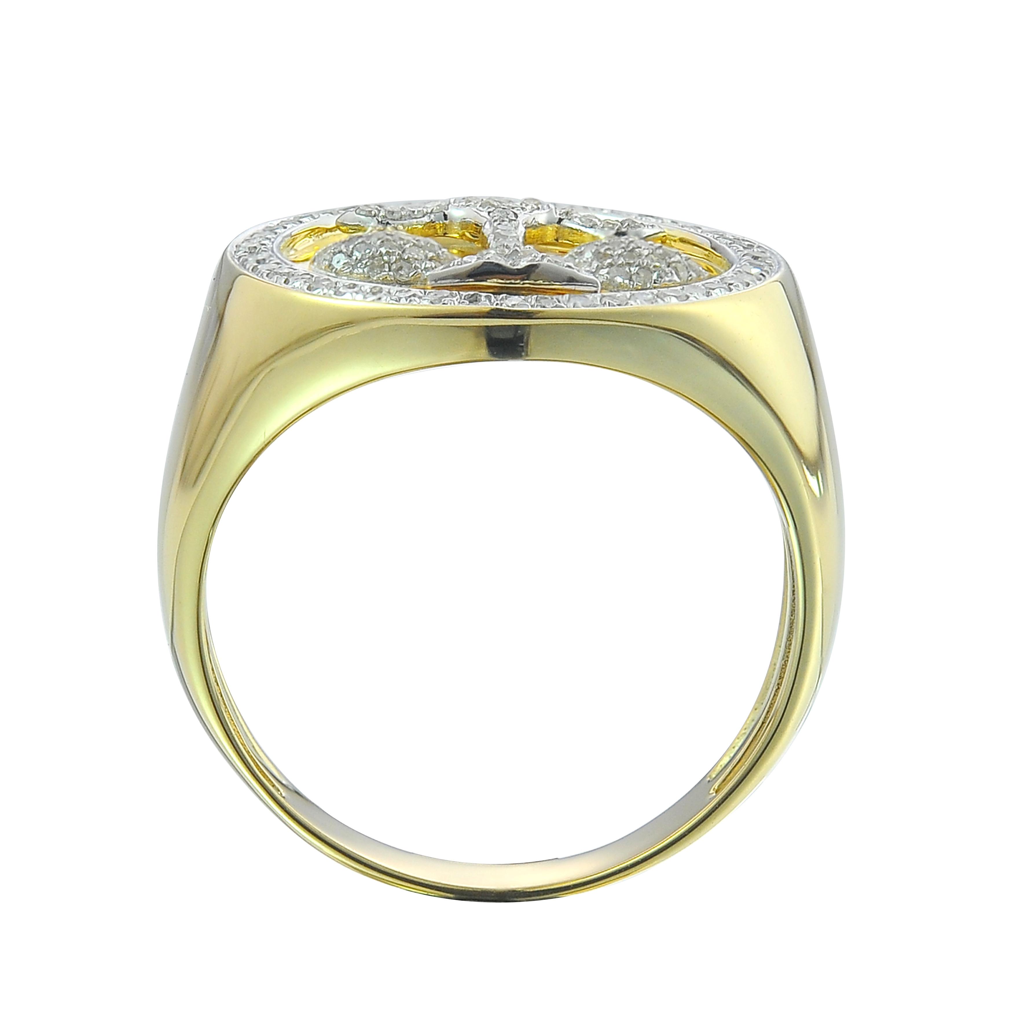 Diamond Scale of Justice Ring  0.39 ct. 10K Yellow Gold